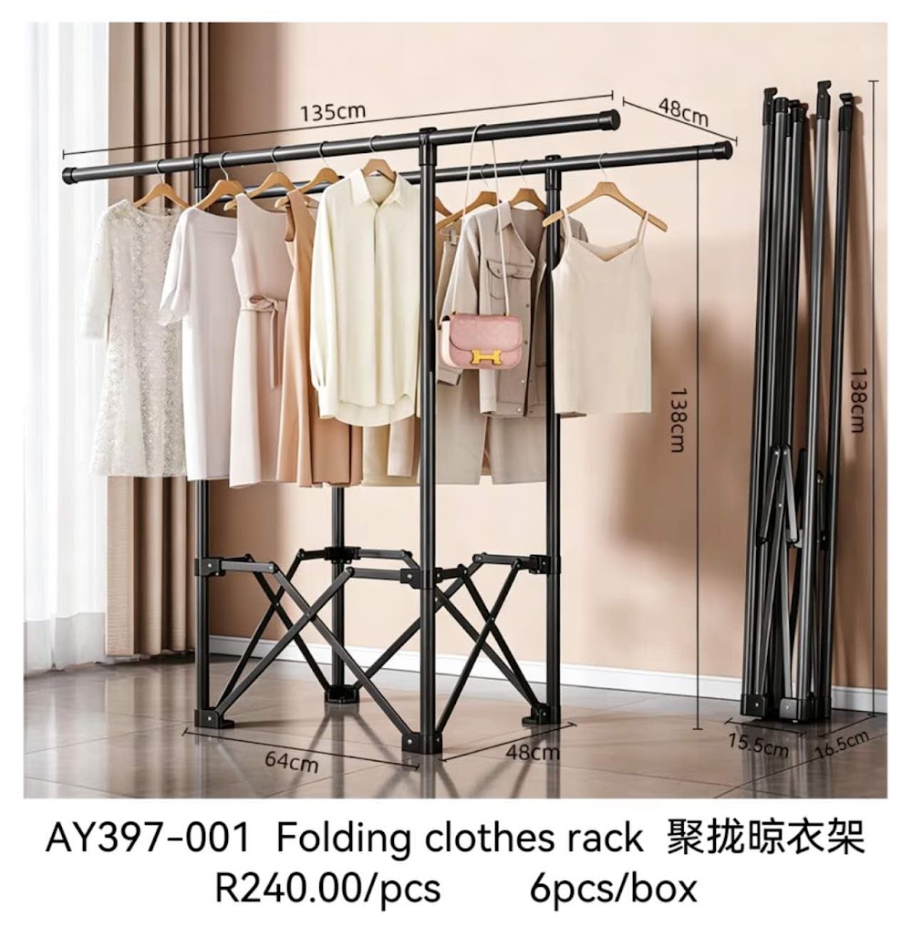 Folding Clothes Rack (AY397-001)