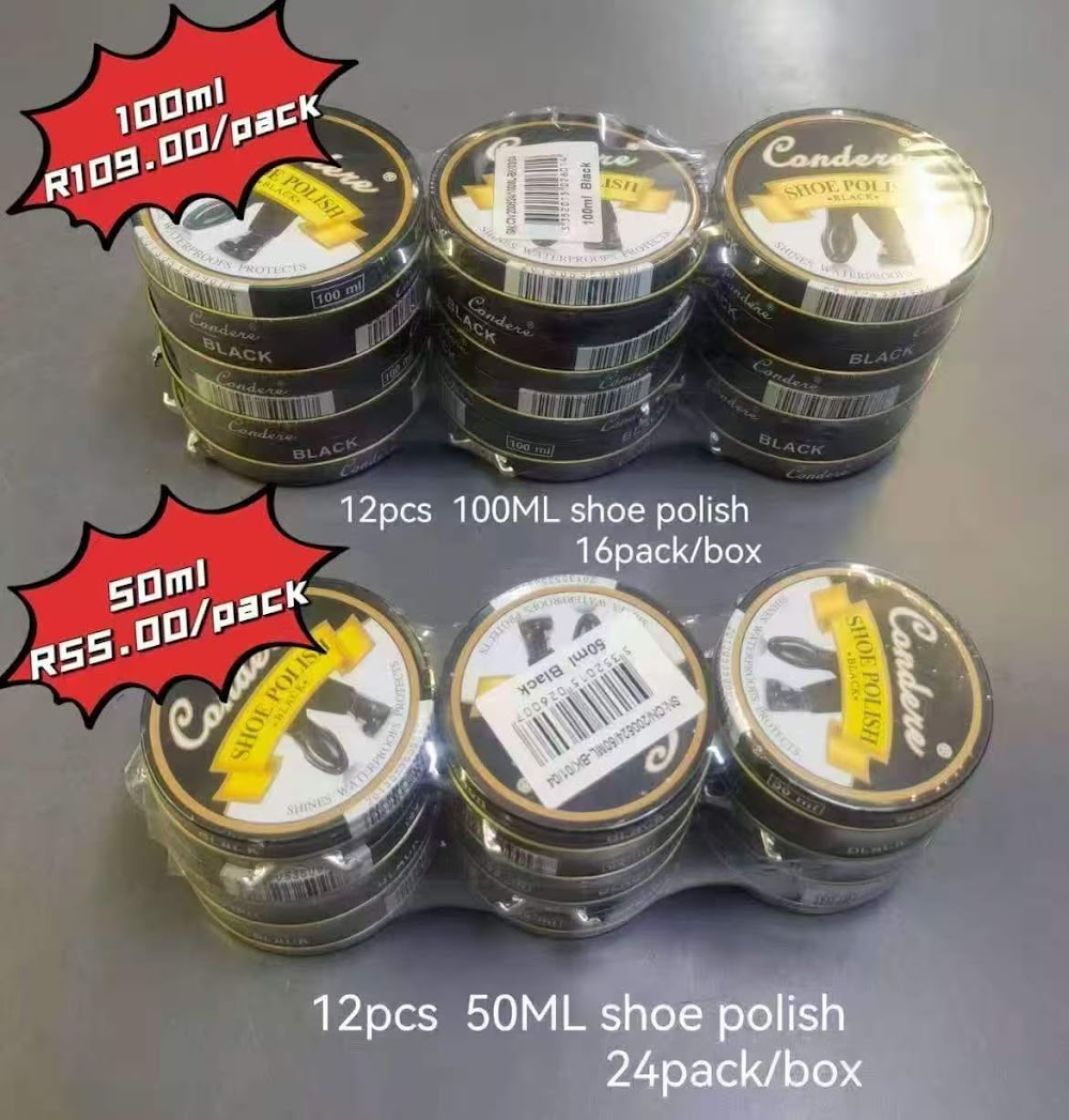 Shoe Polish Black 100ml (12pcs/pack)
