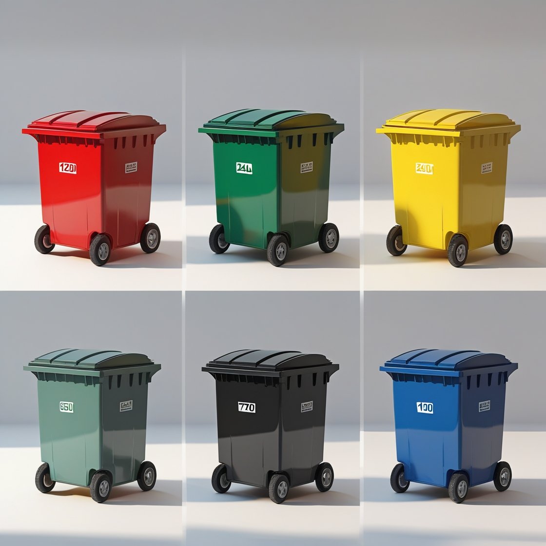Indigo 240 liter wheelie bin