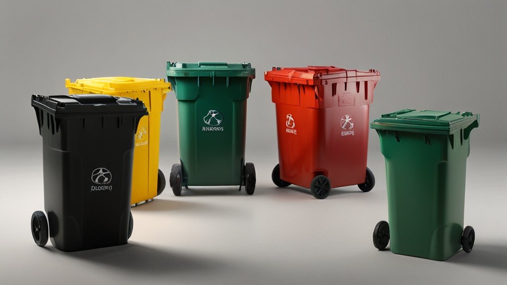 120l yellow wheelie bin