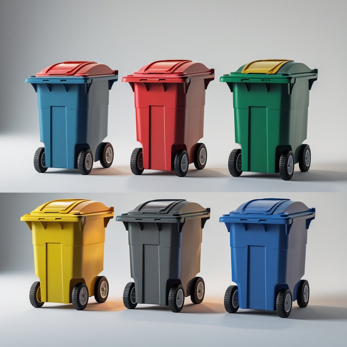 240 liter violet wheelie bin