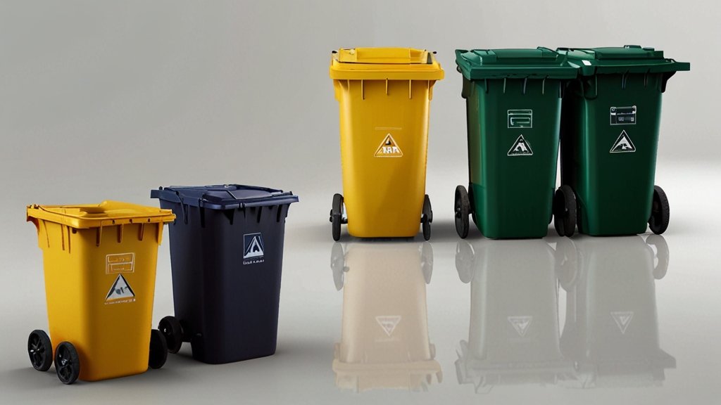 240 litre black wheelie bin