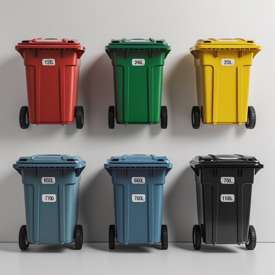 240 liter pink wheelie bin