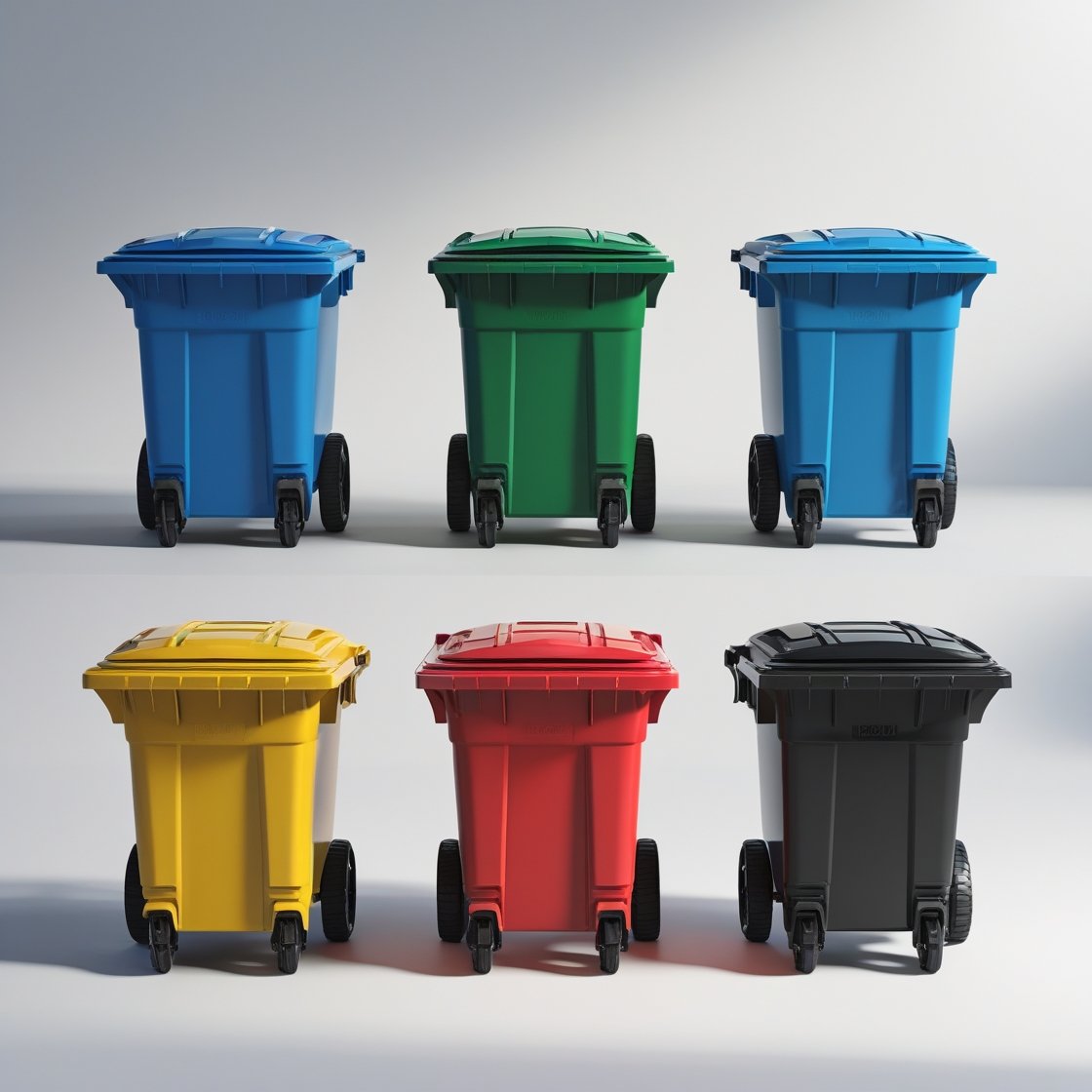240 liter grey wheelie bin