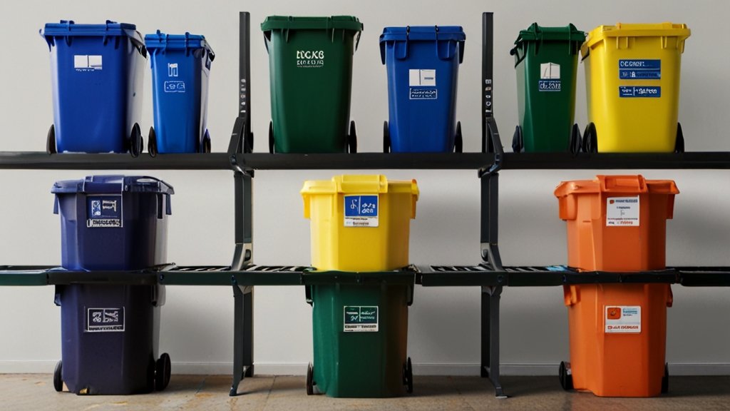 240l yellow wheelie bin