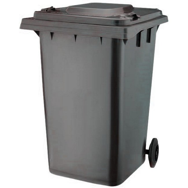Wheelie Bin - 360L - 2 Wheel - Plastic - Black - 0237