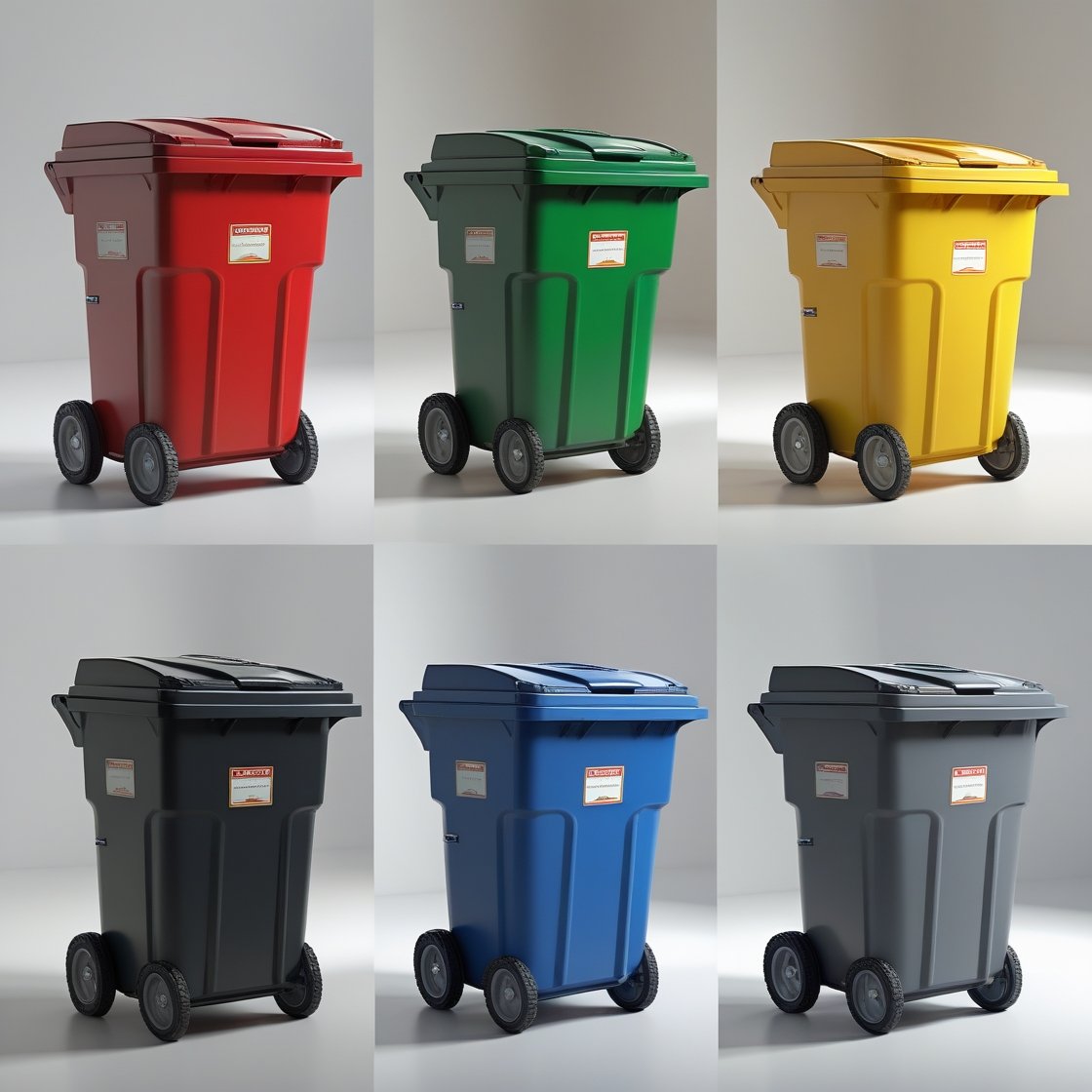 240 liter brown wheelie bin