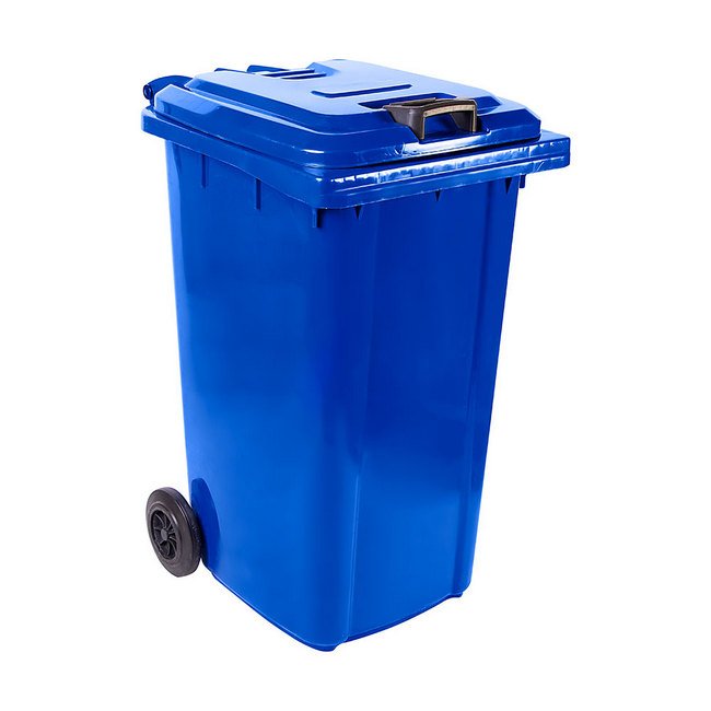 240L Wheelie Bin - Plastic - 2 Wheel - Colour Options