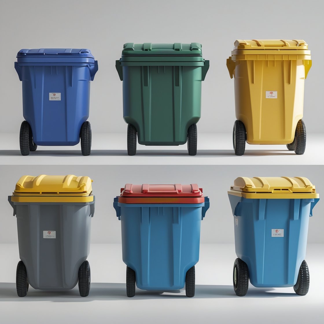660 liter blue wheelie bin