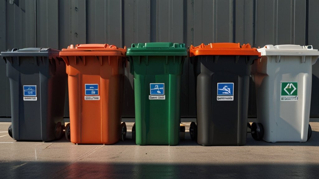 140 litre black wheelie bin